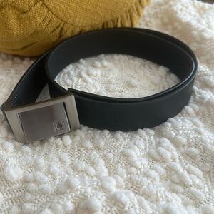Kenneth Cole Black Leather Belt 38